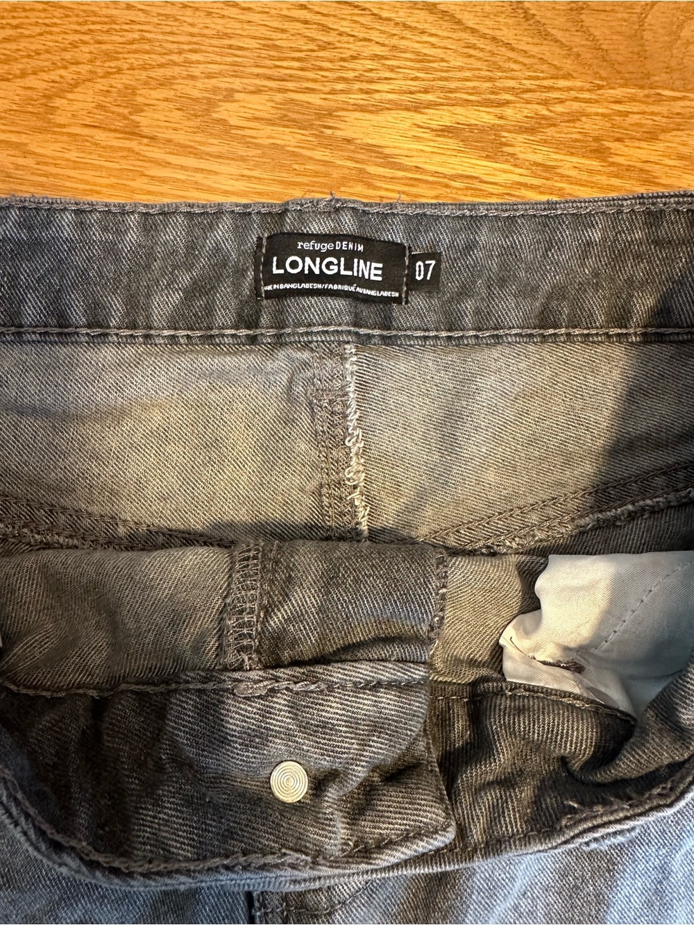 Washed Black Jorts - Picture 3 of 3